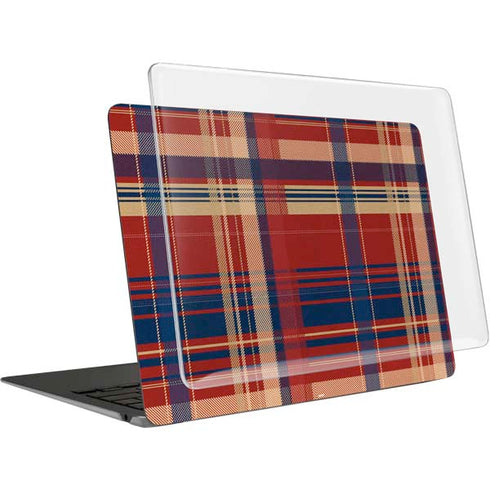 Red and Blue Plaid MacBook Air 15in (2023-2025) Case plus Skin